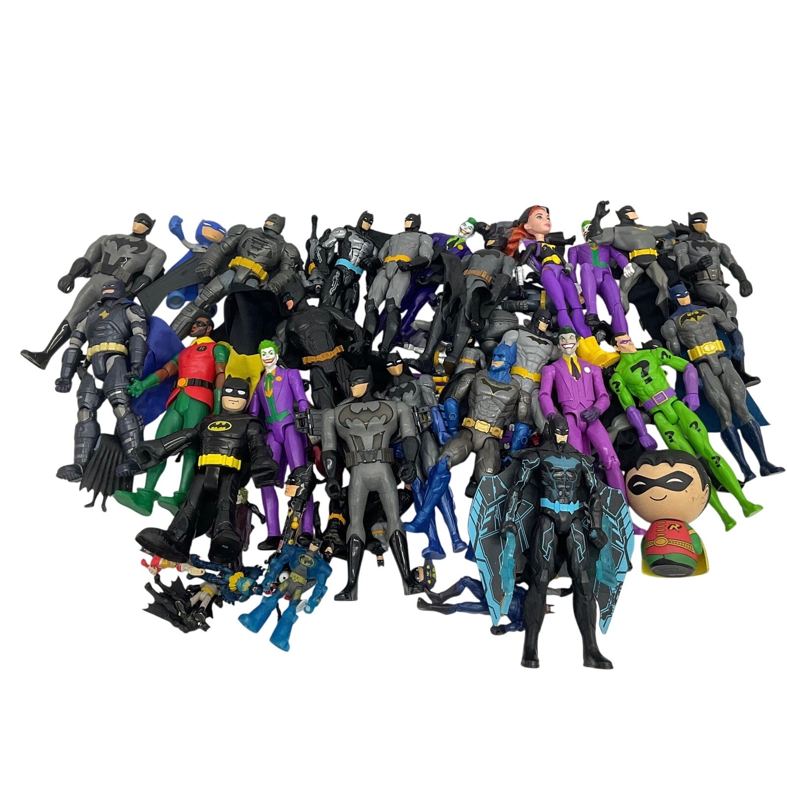 Loose Action Figures Toys LOT 20 lbs Preowned DC Comics Batman Villains Heroes - Warehouse Toys