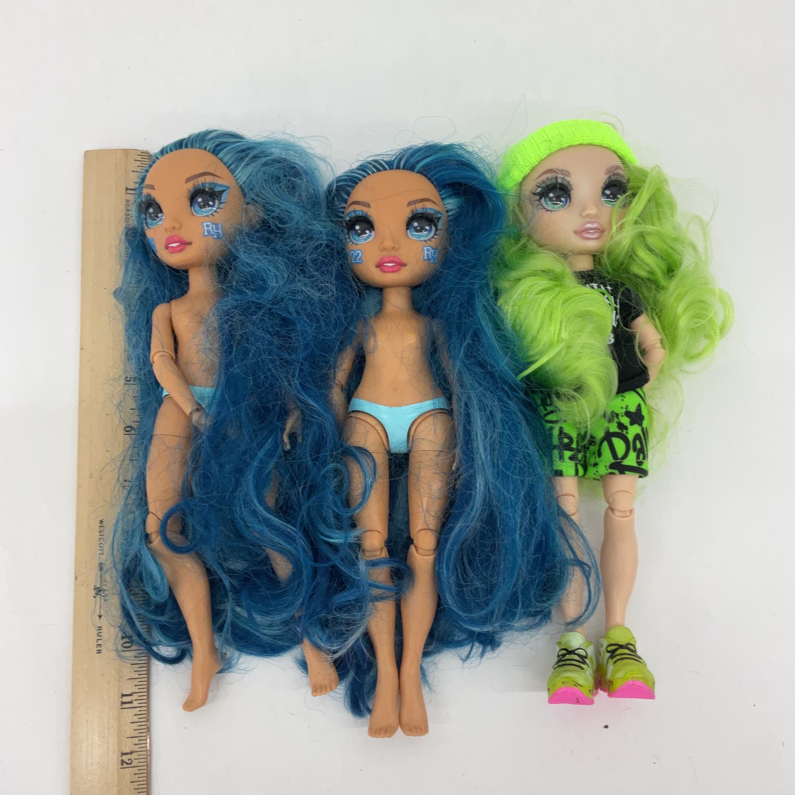 Loose LOT MGA Rainbow High Fashion Dolls Blue Green Hair Used - Warehouse  Toys