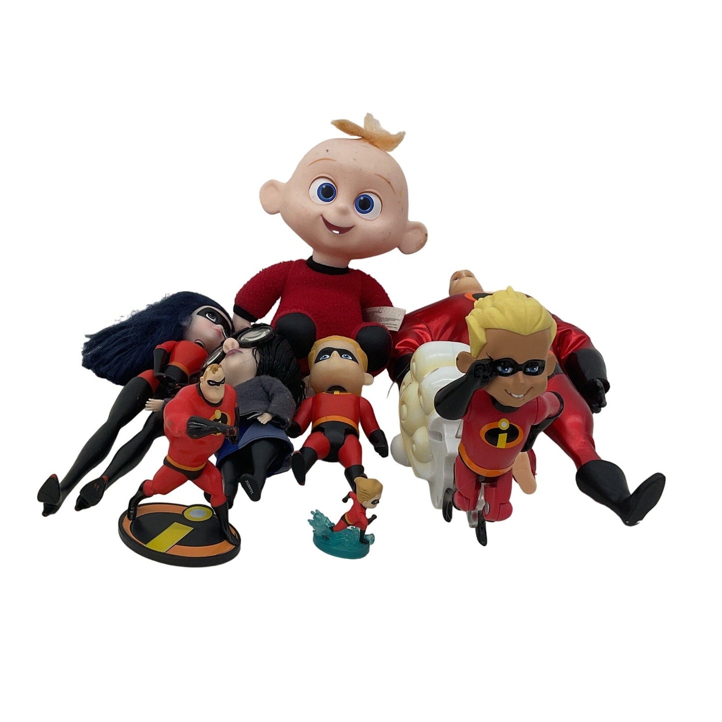 Loose Mixed Disney Pixar The Incredibles Family Character Toy Figures Dolls - Warehouse Toys