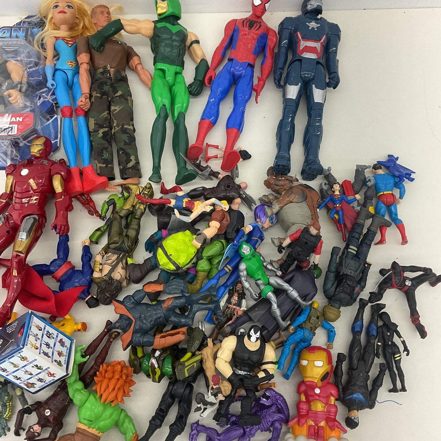 Loose Mixed LOT 8 lbs Preowned Action Figures Marvel Avengers DC Comics Random - Warehouse Toys