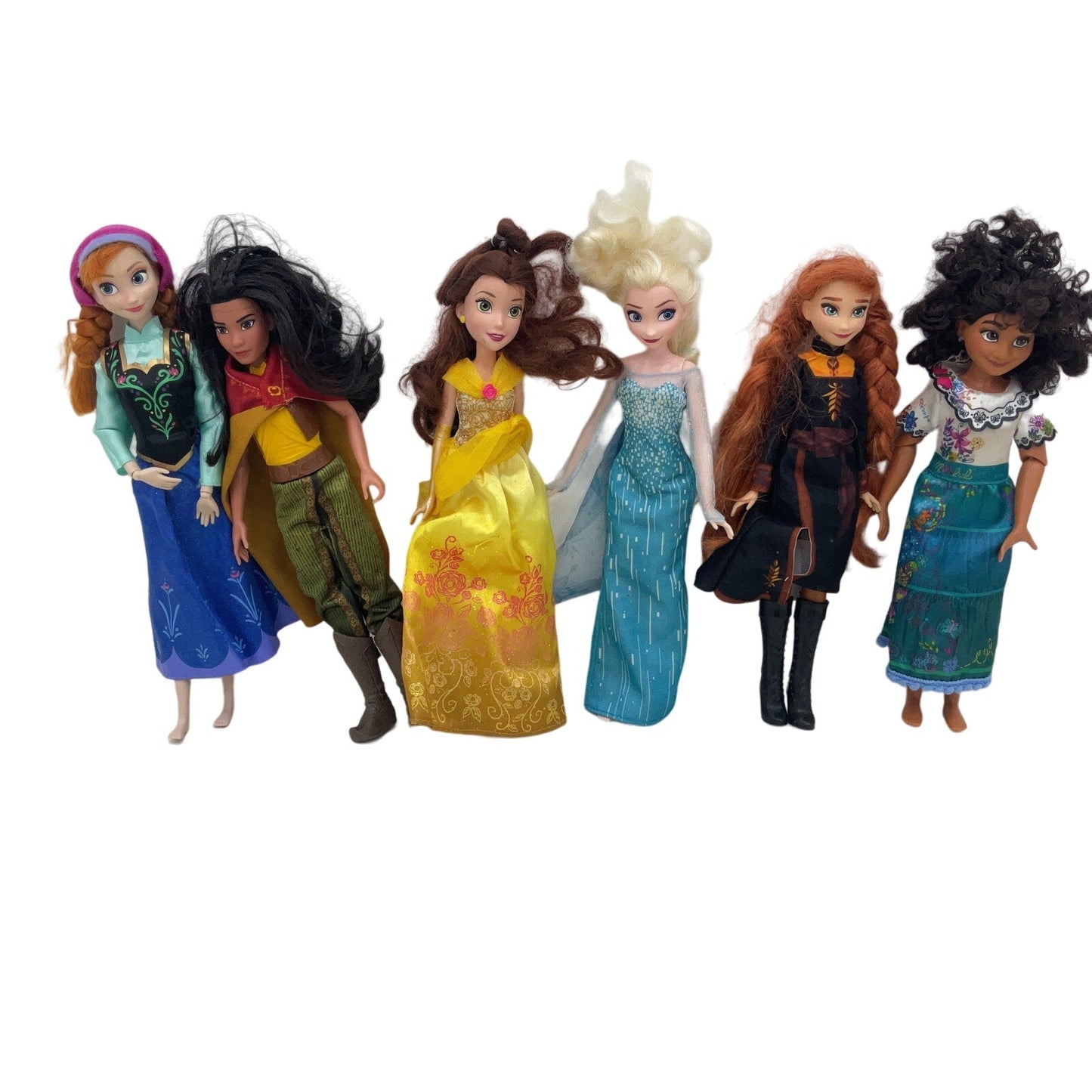 Loose Mixed LOT Disney Princess Play Fashion Dolls Belle Encanto Frozen Elsa - Warehouse Toys