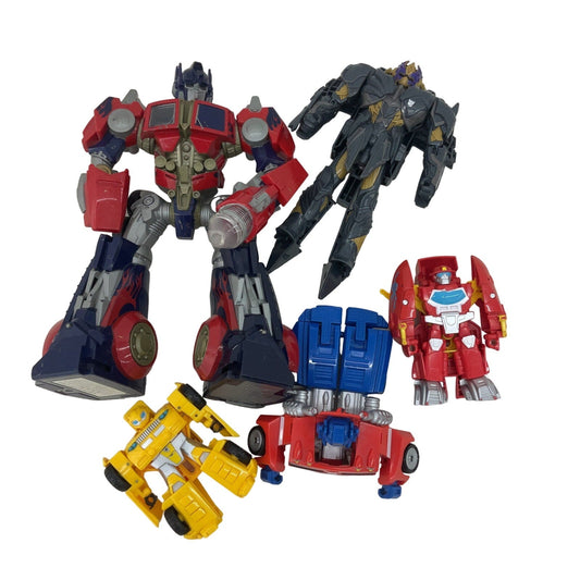 Loose Transformers Robot Action Figures Toys Cake Toppers LOT Optimus Prime - Warehouse Toys