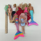 Loose Used LOT Mattel Barbie & Others Fashion Dolls Mermaid Blonde Hair Mixed - Warehouse Toys