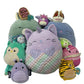 LOT 11 lbs Squishmallow Soft Character Plush Stuffed Toys Preowned Mermaid Cat - Warehouse Toys