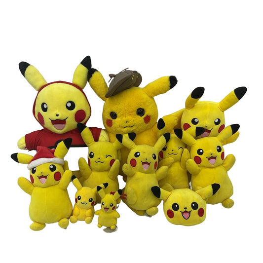 LOT 11 PCS Pokemon Pikachu Cute Stuffed Animal Plush Toys Preowned - Warehouse Toys