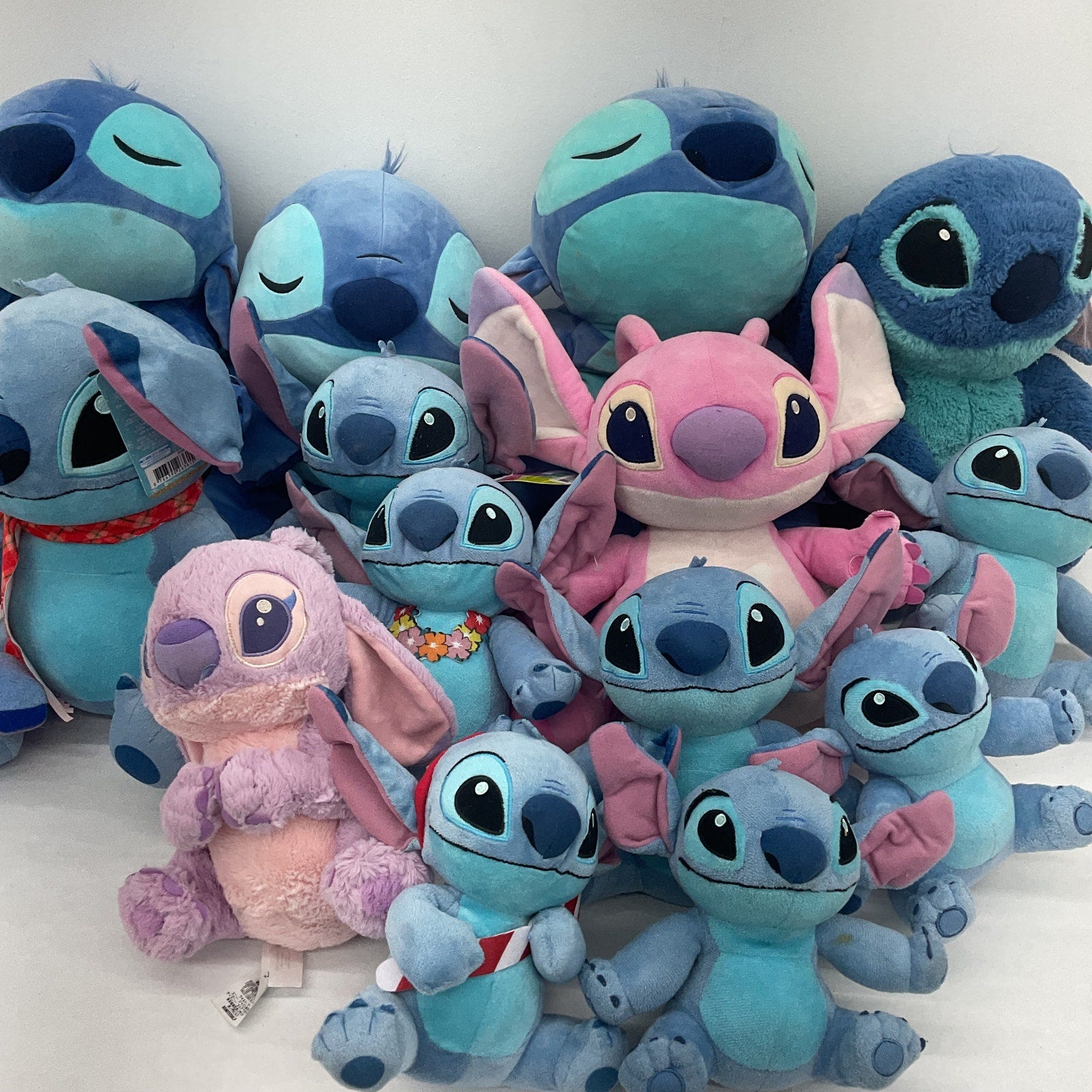 LOT 12 lbs Disney Lilo & Stitch Character Plush Dolls Stuffed Animals Preowned - Warehouse Toys