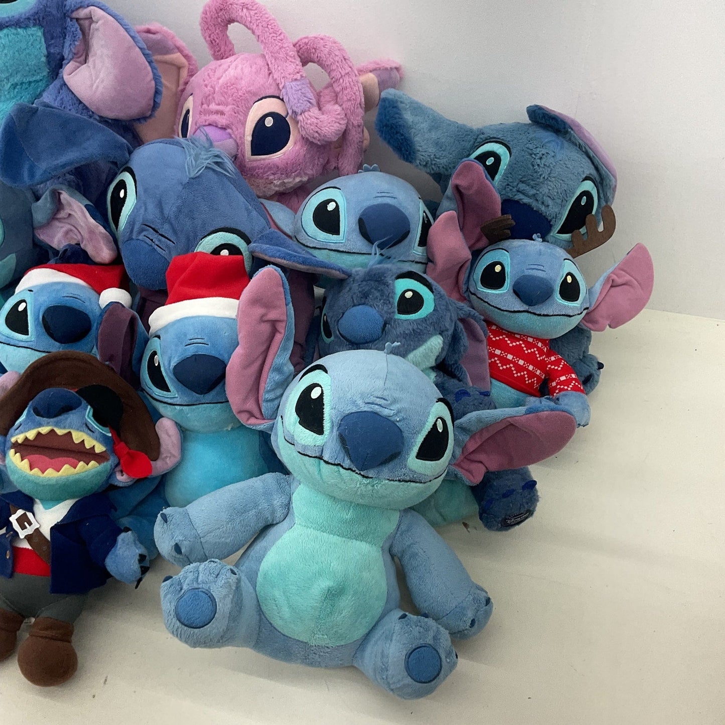 LOT 12 lbs Disney Lilo & Stitch Stuffed Plush Dolls Mixed Preowned Angel Pirate - Warehouse Toys