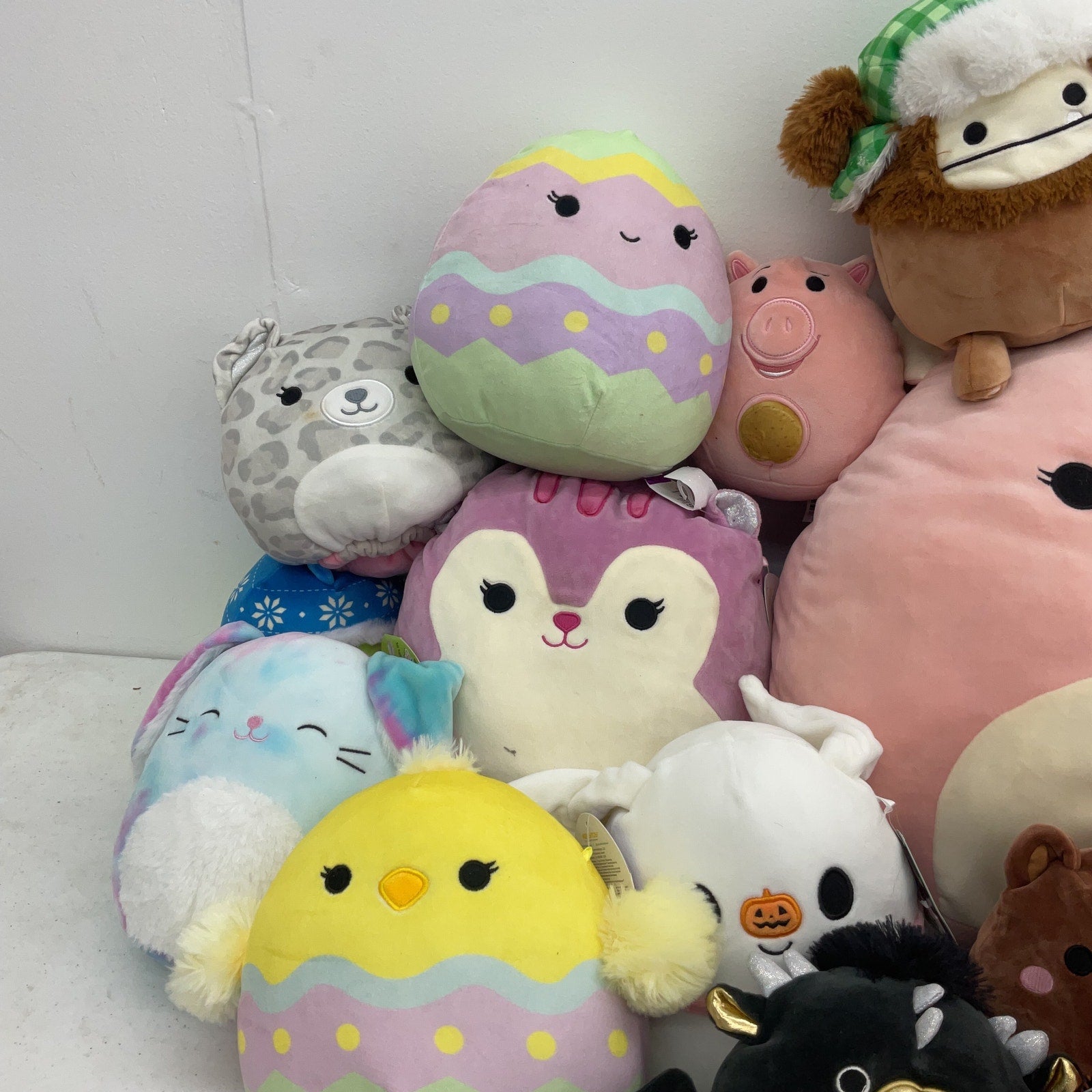 LOT 12 lbs Squishmallow Soft Character Plush Stuffed Toys Preowned Animals Dolls - Warehouse Toys