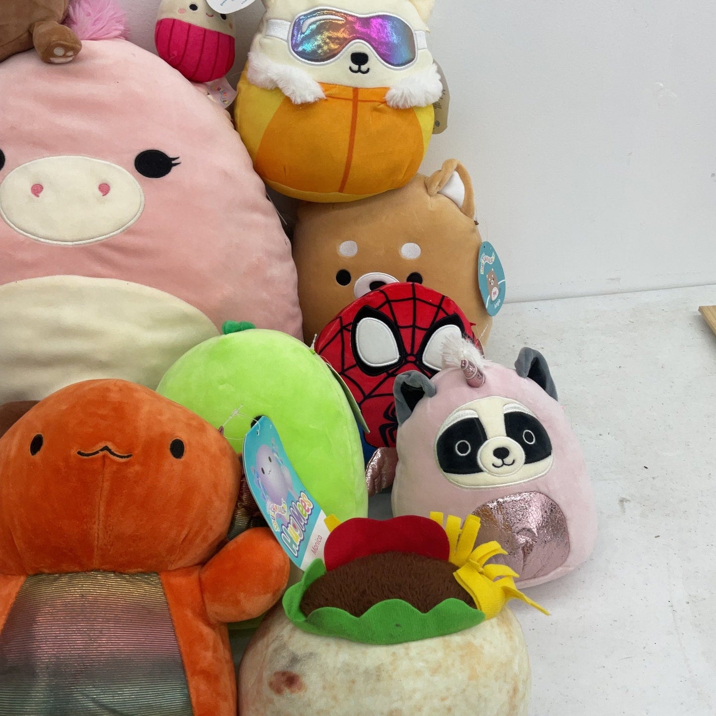 LOT 12 lbs Squishmallow Soft Character Plush Stuffed Toys Preowned Animals Dolls - Warehouse Toys