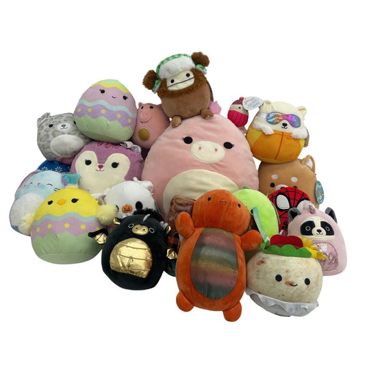 LOT 12 lbs Squishmallow Soft Character Plush Stuffed Toys Preowned Animals Dolls - Warehouse Toys