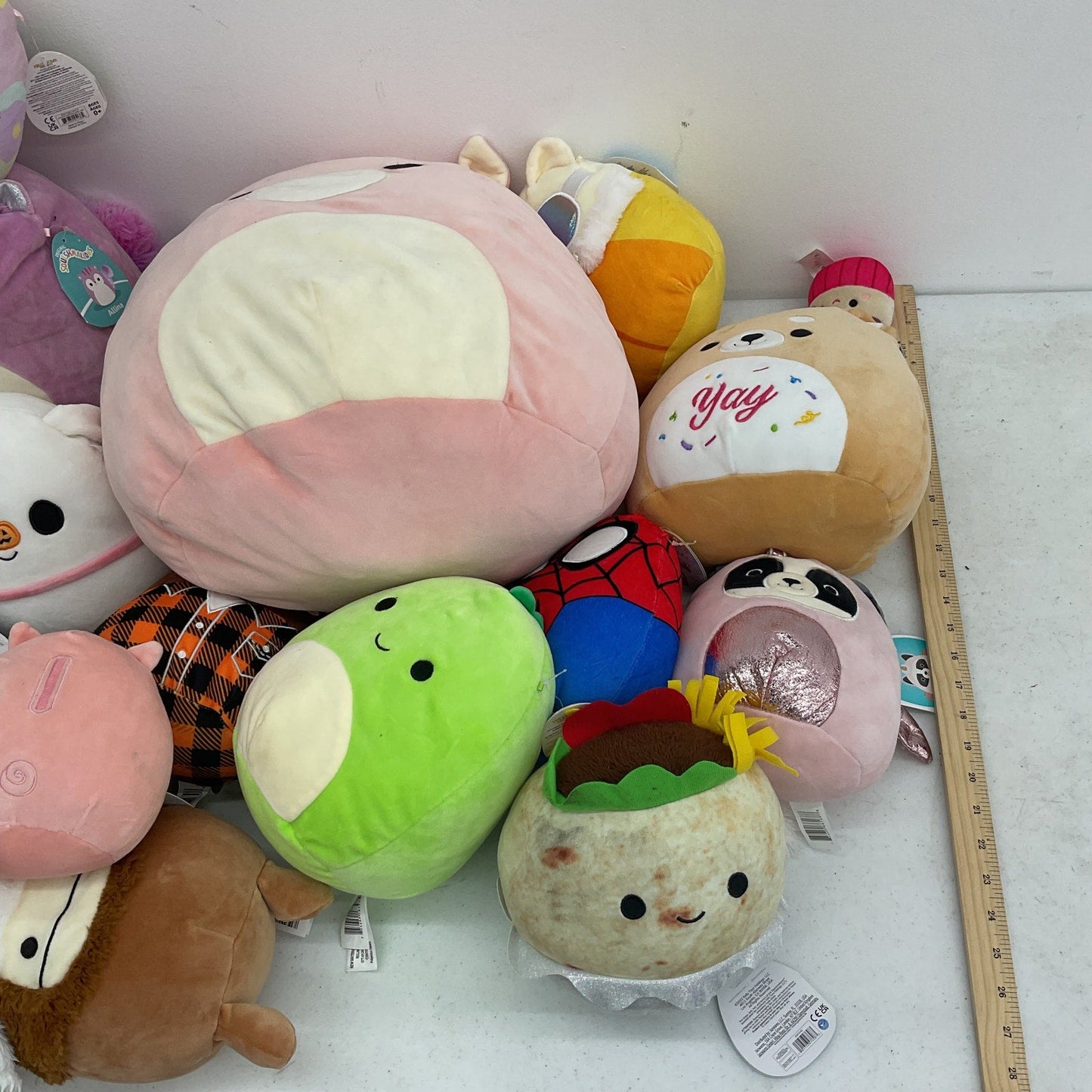 LOT 12 lbs Squishmallow Soft Character Plush Stuffed Toys Preowned Animals Dolls - Warehouse Toys