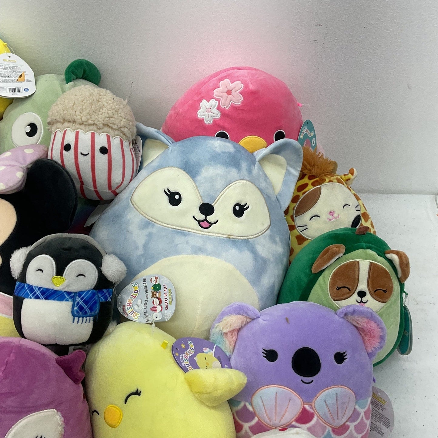 LOT 12 LBS Squishmallows Character Plush Dolls Stuffed Animals Assorted Preowned - Warehouse Toys