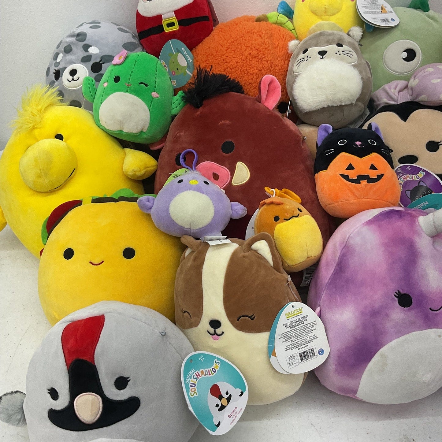 LOT 12 LBS Squishmallows Character Plush Dolls Stuffed Animals Assorted Preowned - Warehouse Toys