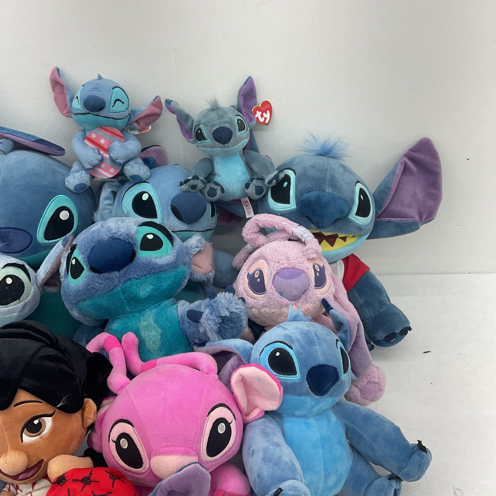 LOT 13 lbs Disney Lilo & Stitch Stuffed Plush Dolls Preowned MIX Tsum Angel - Warehouse Toys