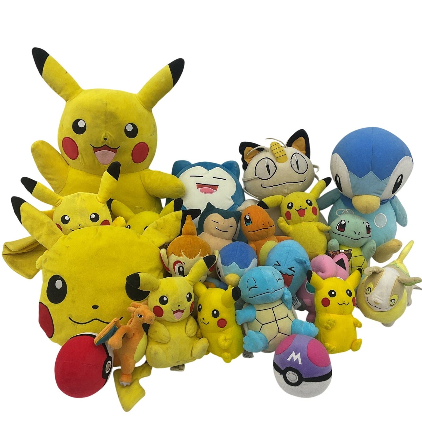 LOT 13 lbs Pokemon Stuffed Animals Meowth Pikachu Mixed Characters Preowned - Warehouse Toys