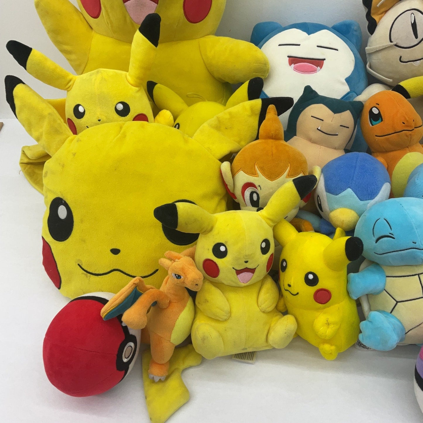 LOT 13 lbs Pokemon Stuffed Animals Meowth Pikachu Mixed Characters Preowned - Warehouse Toys