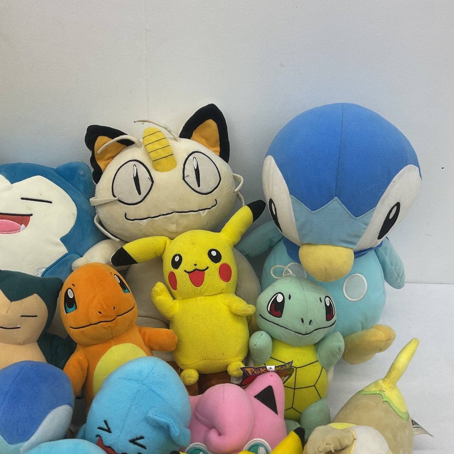 LOT 13 lbs Pokemon Stuffed Animals Meowth Pikachu Mixed Characters Preowned - Warehouse Toys