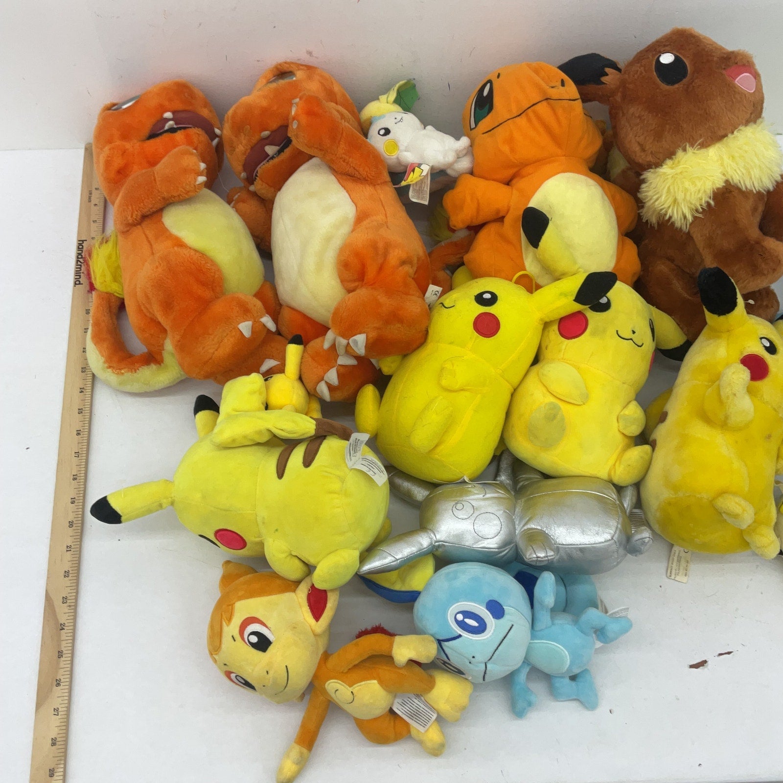 LOT 13 lbs Pokemon Stuffed Animals Mixed Characters Preowned Charmander Eevee - Warehouse Toys