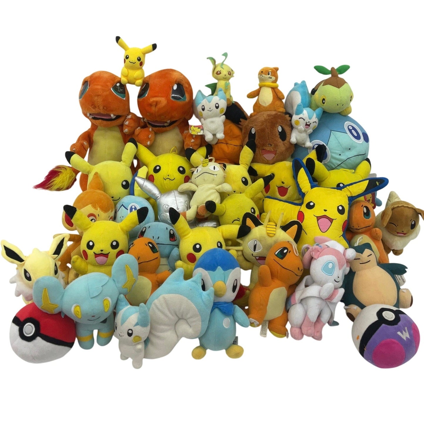 LOT 13 lbs Pokemon Stuffed Animals Mixed Characters Preowned Charmander Eevee - Warehouse Toys