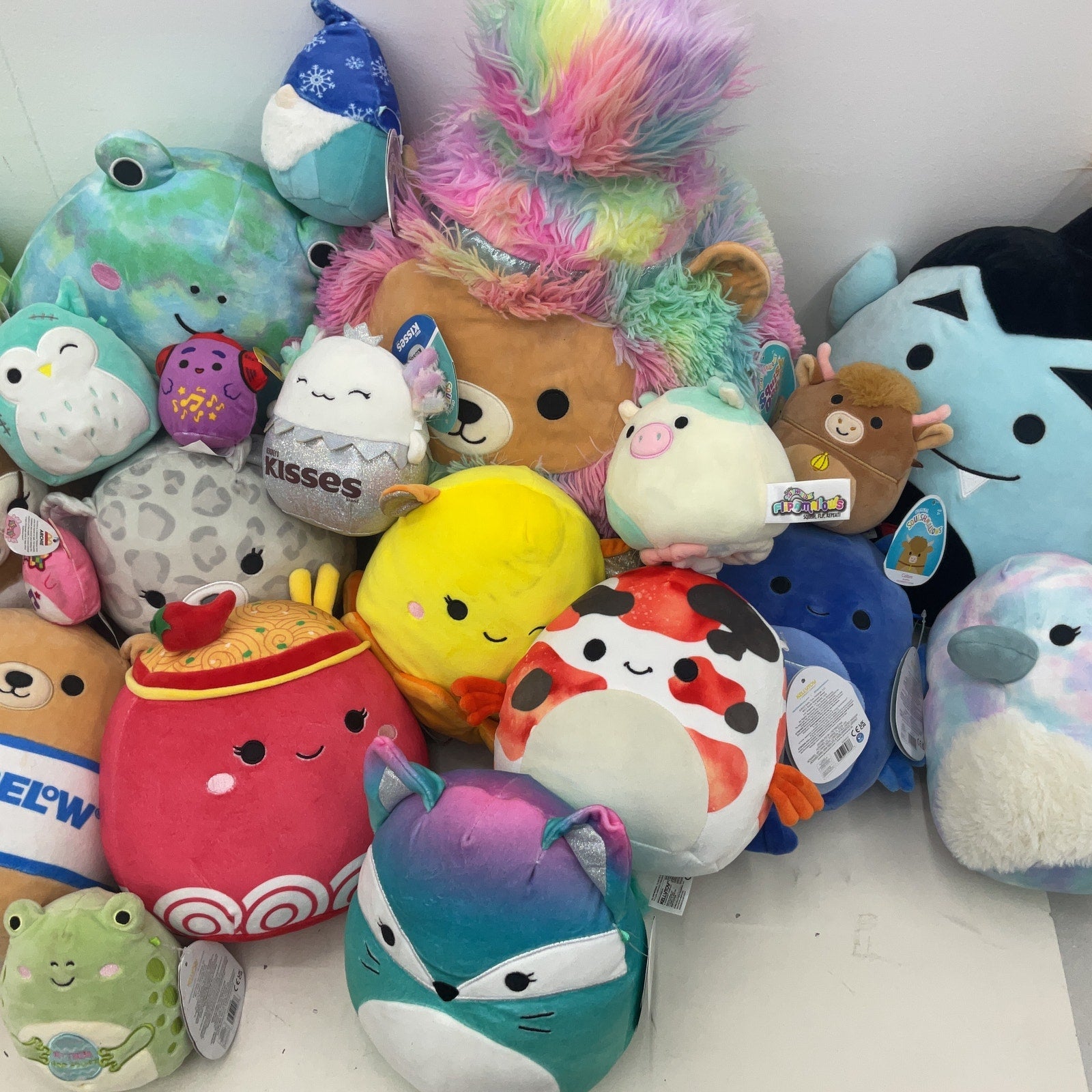 LOT 13 lbs Soft Squishmallow Character Plush Stuffed Toys Preowned Holiday Food - Warehouse Toys