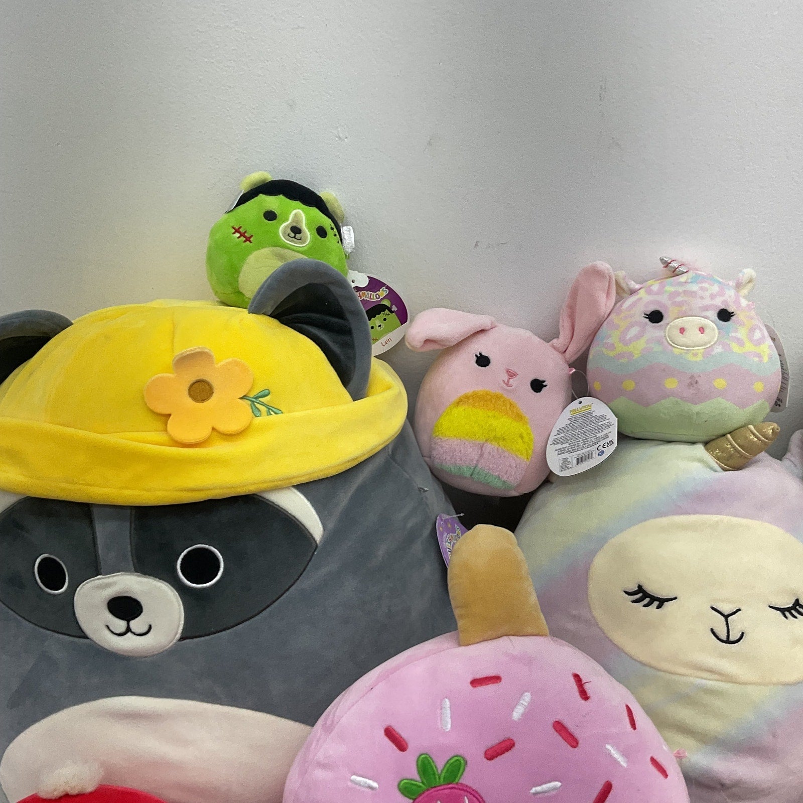 LOT 13 lbs Squishmallow Soft Assorted Character Plush Stuffed Toys Preowned - Warehouse Toys