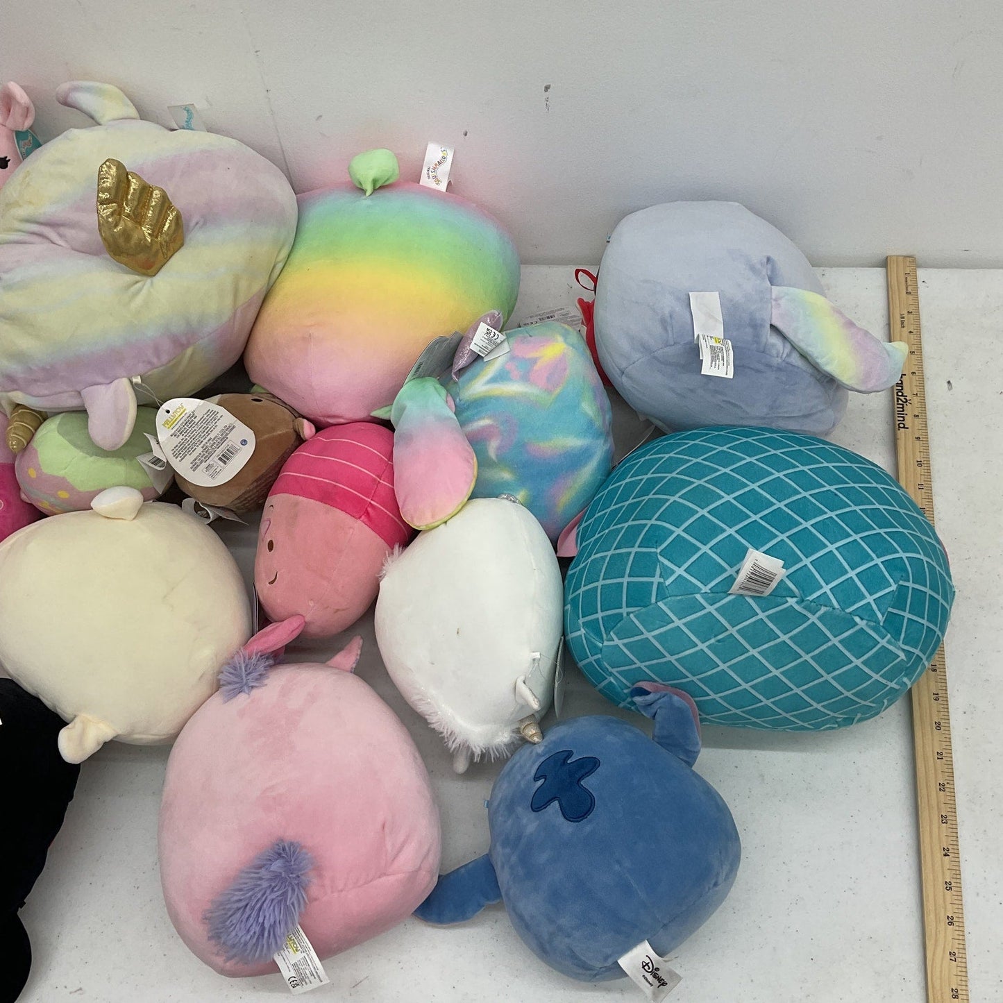 LOT 13 lbs Squishmallow Soft Assorted Character Plush Stuffed Toys Preowned - Warehouse Toys