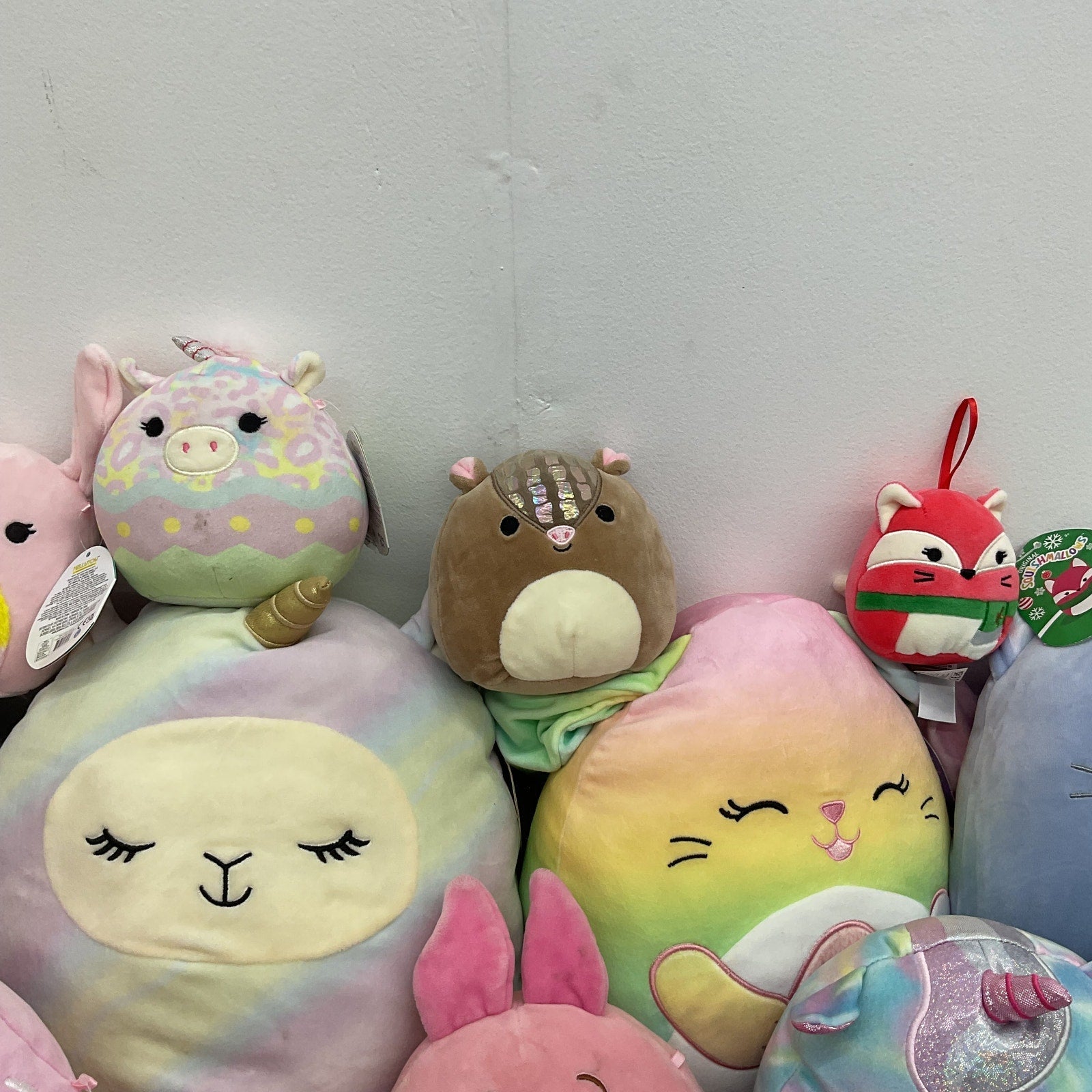 LOT 13 lbs Squishmallow Soft Assorted Character Plush Stuffed Toys Preowned - Warehouse Toys