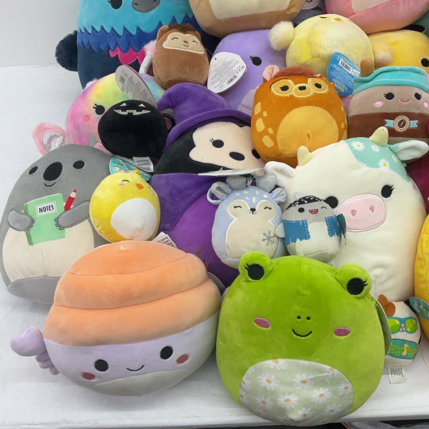 LOT 13 lbs Squishmallow Soft Character Plush Stuffed Animals Food Preowned - Warehouse Toys