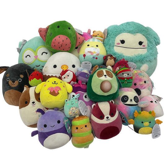 LOT 13 lbs Squishmallow Soft Character Plush Stuffed Toys Preowned Animals Food - Warehouse Toys