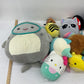 LOT 13 lbs Squishmallow Soft Character Plush Stuffed Toys Preowned Animals Food - Warehouse Toys