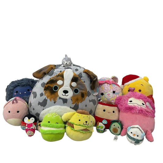 LOT 13 lbs Squishmallow Soft Character Plush Stuffed Toys Preowned Dog Sanrio - Warehouse Toys