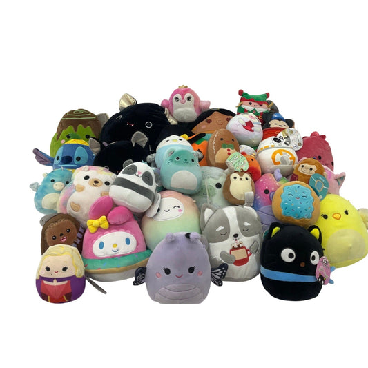 LOT 13 lbs Squishmallow Soft Character Plush Stuffed Toys Preowned Sanrio Disney - Warehouse Toys