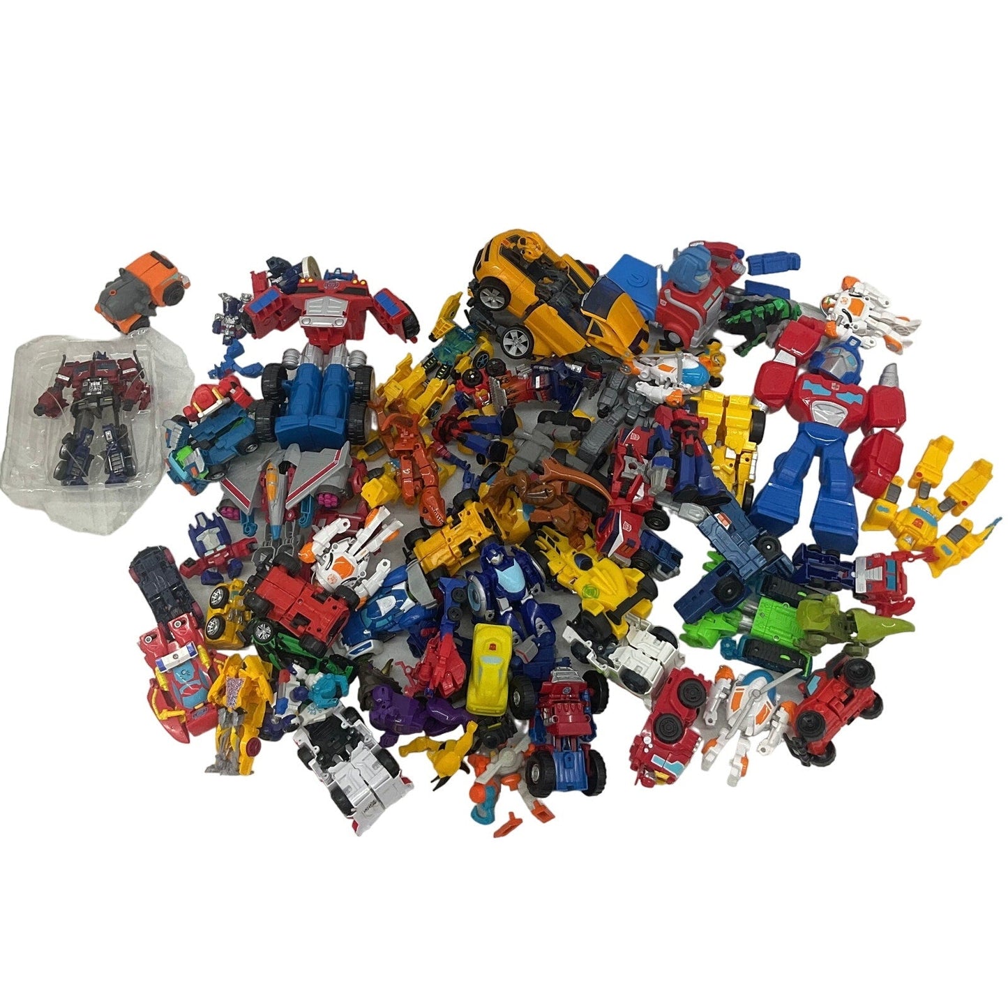 Lot 16lbs Transformers Multicolor Action Figure Loose Toys Collection - Preowned - Warehouse Toys