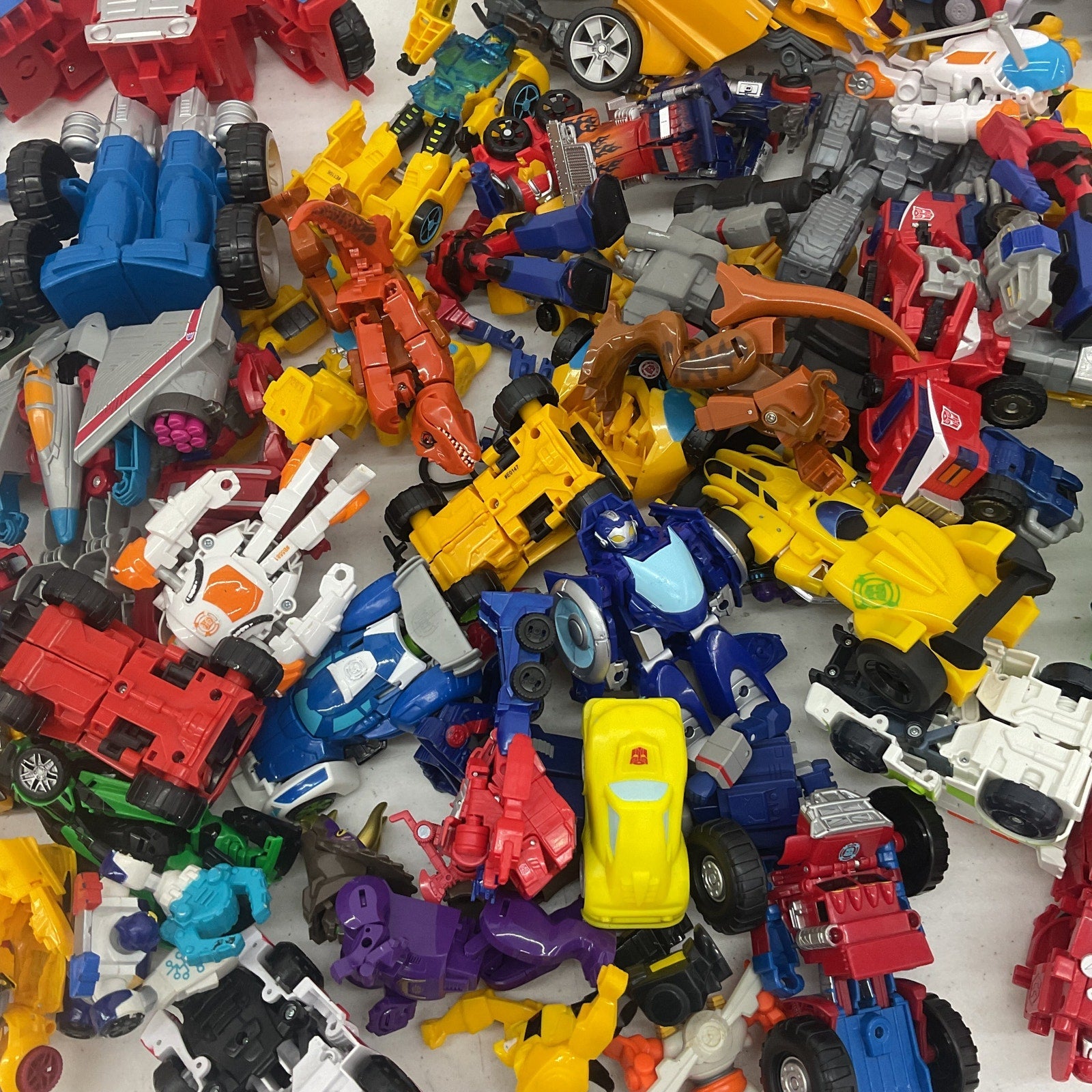 Lot 16lbs Transformers Multicolor Action Figure Loose Toys Collection - Preowned - Warehouse Toys