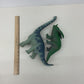 LOT 2 Large Chinosaur Brontosaurus & Green Triceratops Toy Figures Historical - Warehouse Toys