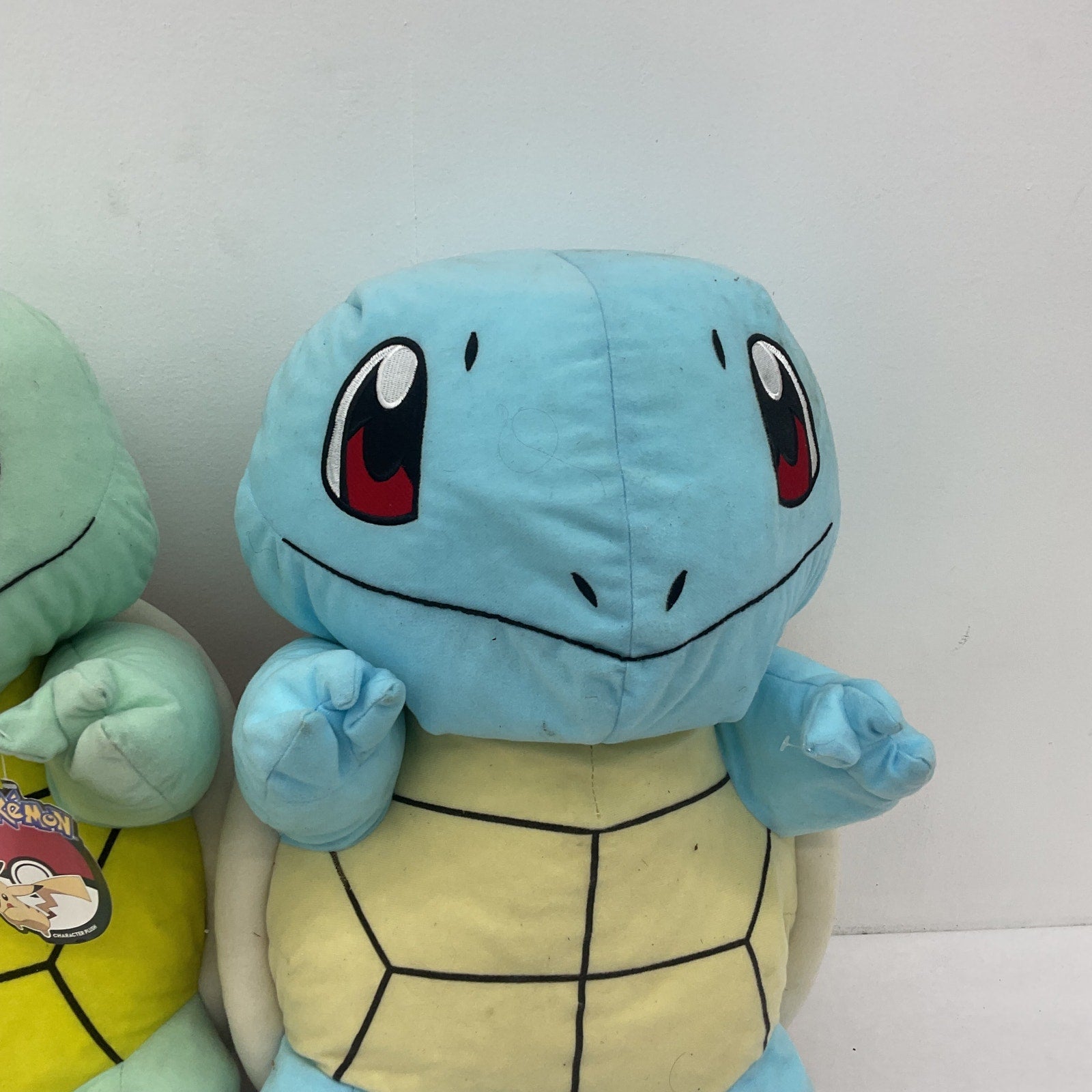 LOT 2 Large Sized Pokemon Preowned Squirtle Cuddly Plush Dolls Stuffed Toys - Warehouse Toys