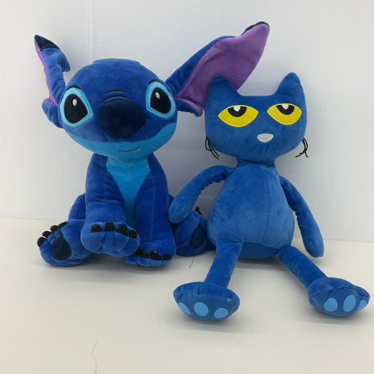 LOT 2 Plush Dolls Kohls Cares Pete the Cat & Disney Lilo & Stitch Alien Stuffed - Warehouse Toys