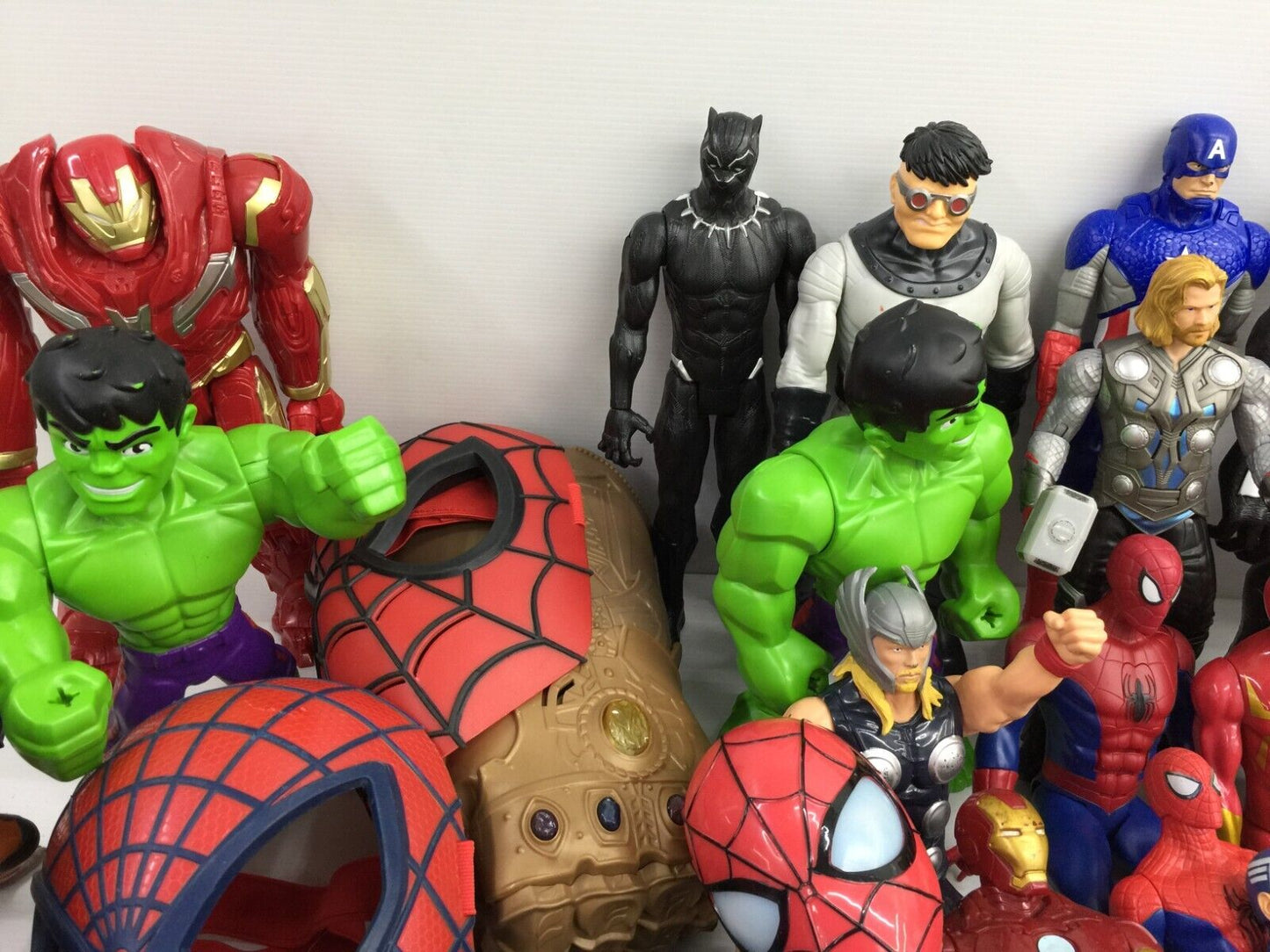 LOT 28 lbs Mixed Super Heroes Villains Marvel Spiderman Hulk Action Figure Toys - Warehouse Toys