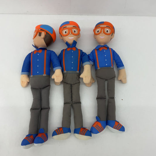 LOT 3 Blippi Character Plush Dolls Used - Warehouse Toys