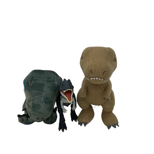 LOT 3 Jurassic Park World Plush T - Rex Dinosaurs Toy Figure Tyrannosaurus Rex Toy - Warehouse Toys