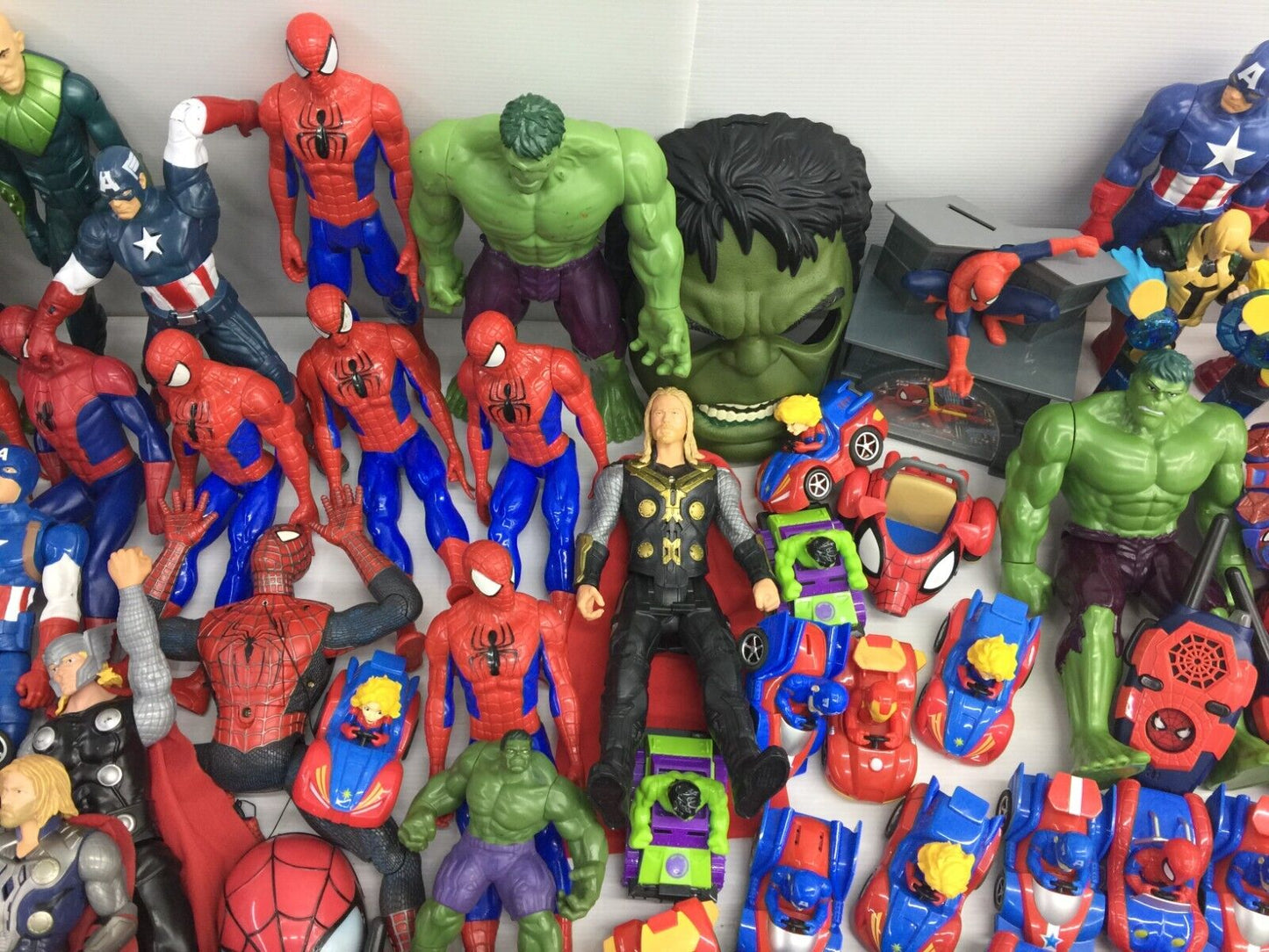 LOT 30 lbs Mixed Super Heroes Villains Marvel Spiderman Hulk Action Figure Toys - Warehouse Toys