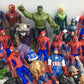 LOT 30 lbs Mixed Super Heroes Villains Marvel Spiderman Hulk Action Figure Toys - Warehouse Toys