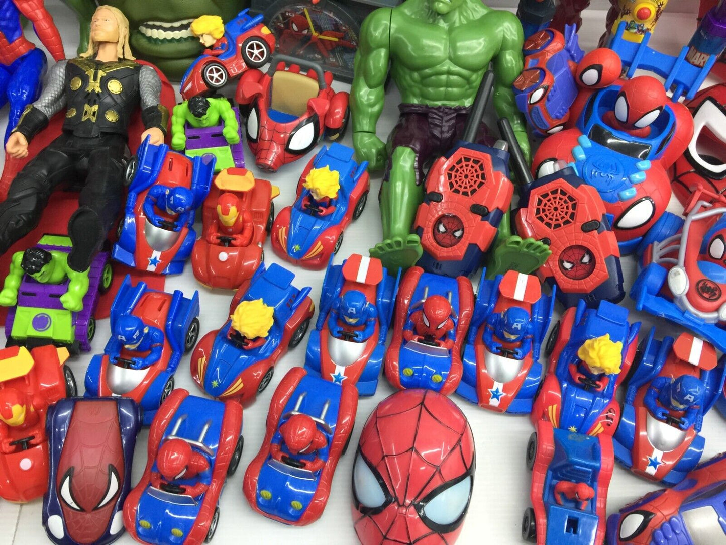 LOT 30 lbs Mixed Super Heroes Villains Marvel Spiderman Hulk Action Figure Toys - Warehouse Toys