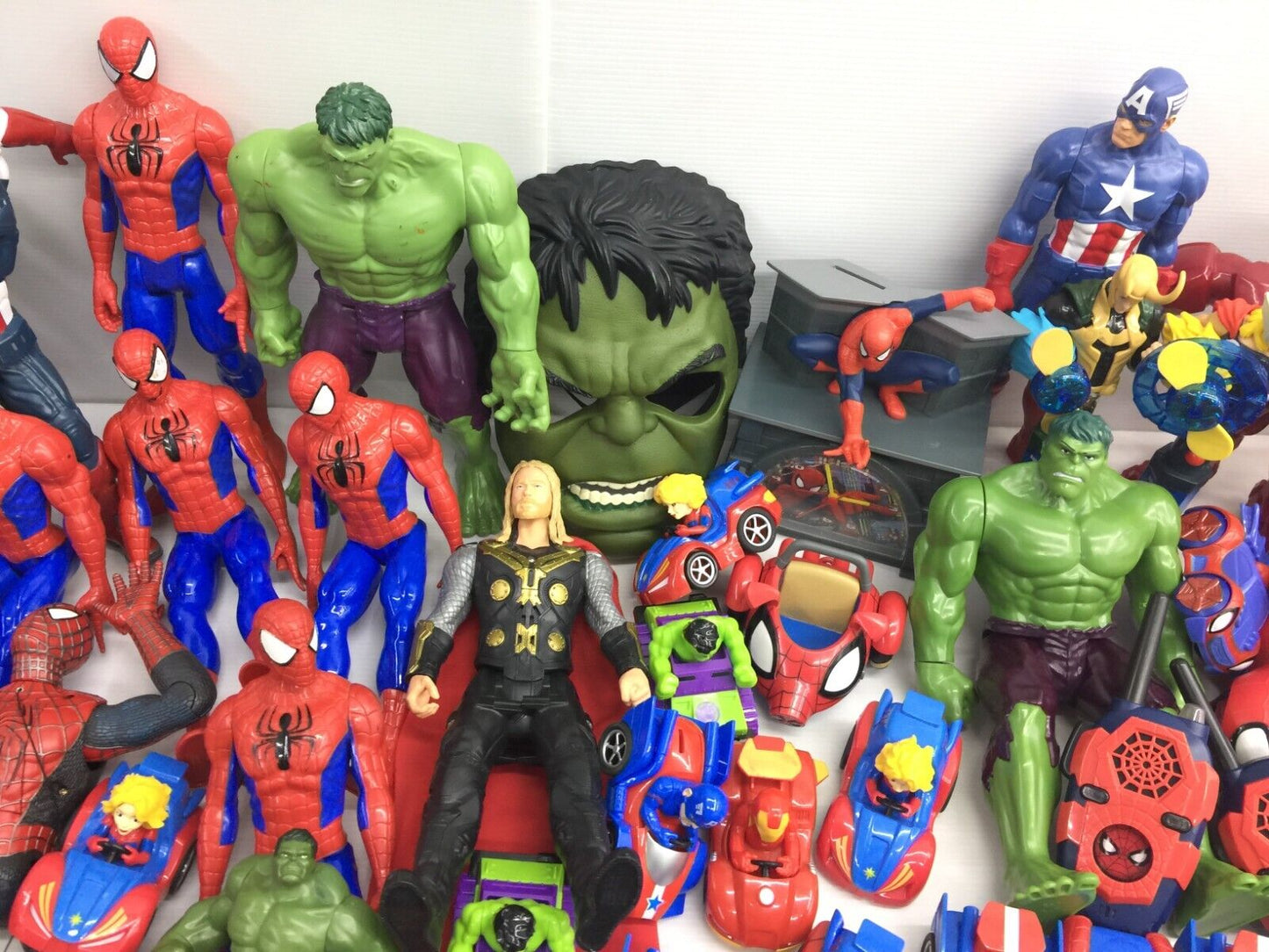 LOT 30 lbs Mixed Super Heroes Villains Marvel Spiderman Hulk Action Figure Toys - Warehouse Toys