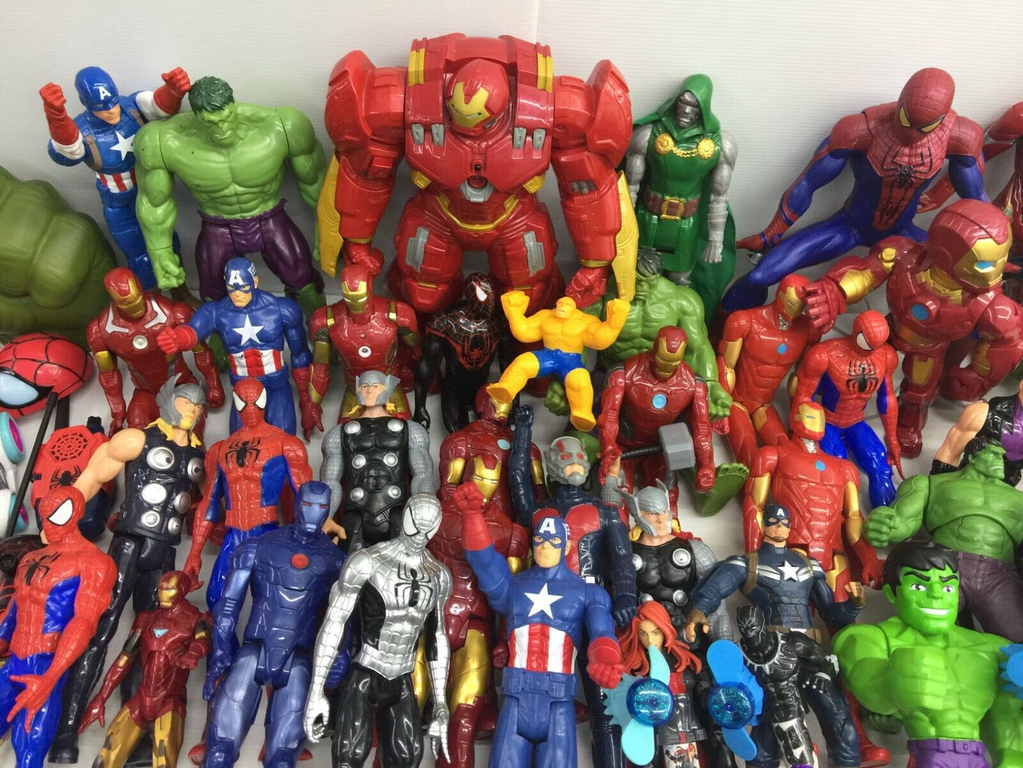 LOT 32 lbs Mixed Super Heroes Villains Marvel Spiderman Hulk Action Figure Toys - Warehouse Toys