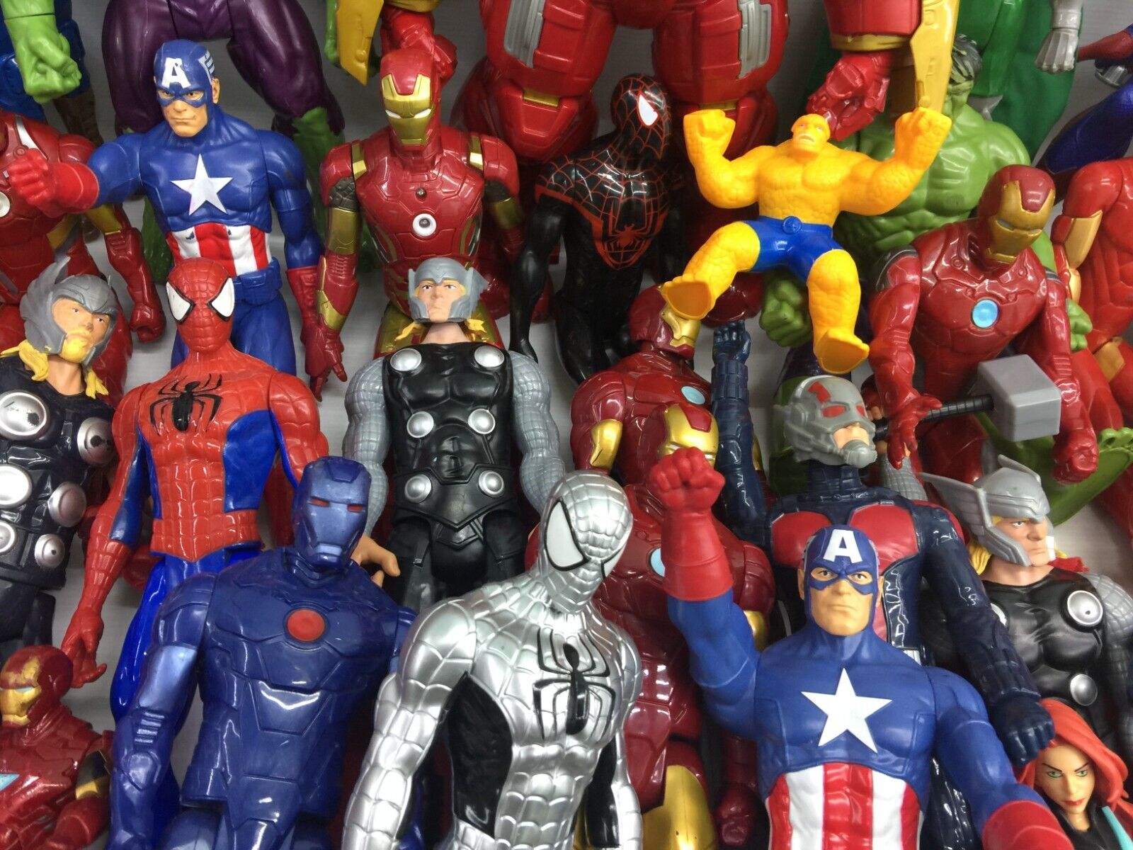 LOT 32 lbs Mixed Super Heroes Villains Marvel Spiderman Hulk Action Figure Toys - Warehouse Toys