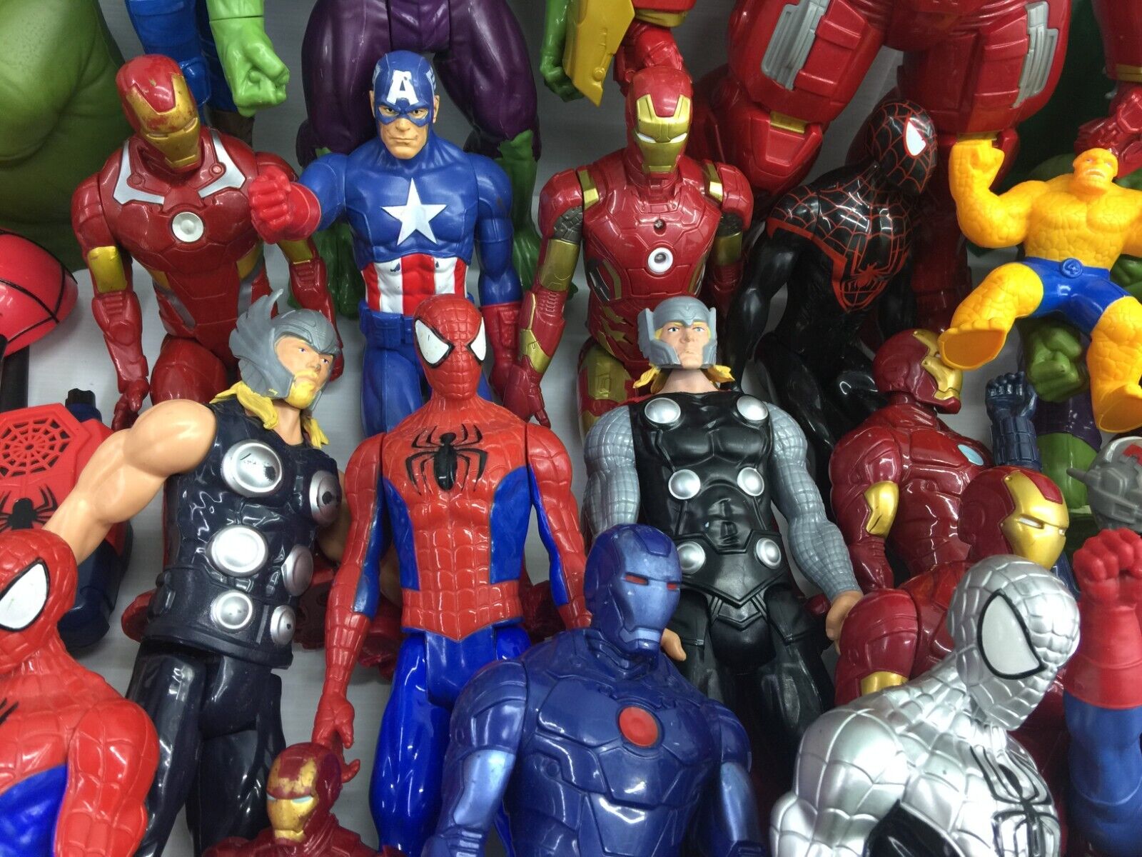 LOT 32 lbs Mixed Super Heroes Villains Marvel Spiderman Hulk Action Figure Toys - Warehouse Toys