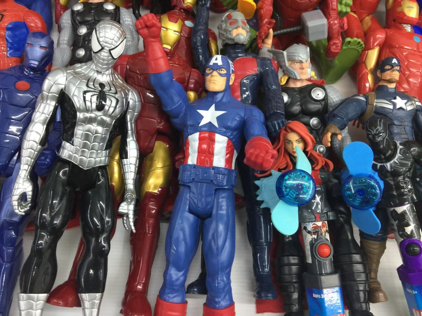 LOT 32 lbs Mixed Super Heroes Villains Marvel Spiderman Hulk Action Figure Toys - Warehouse Toys