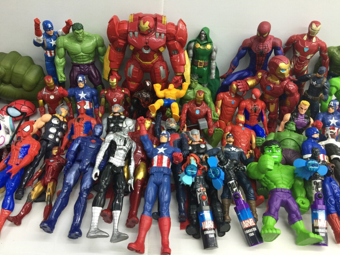 LOT 32 lbs Mixed Super Heroes Villains Marvel Spiderman Hulk Action Figure Toys - Warehouse Toys