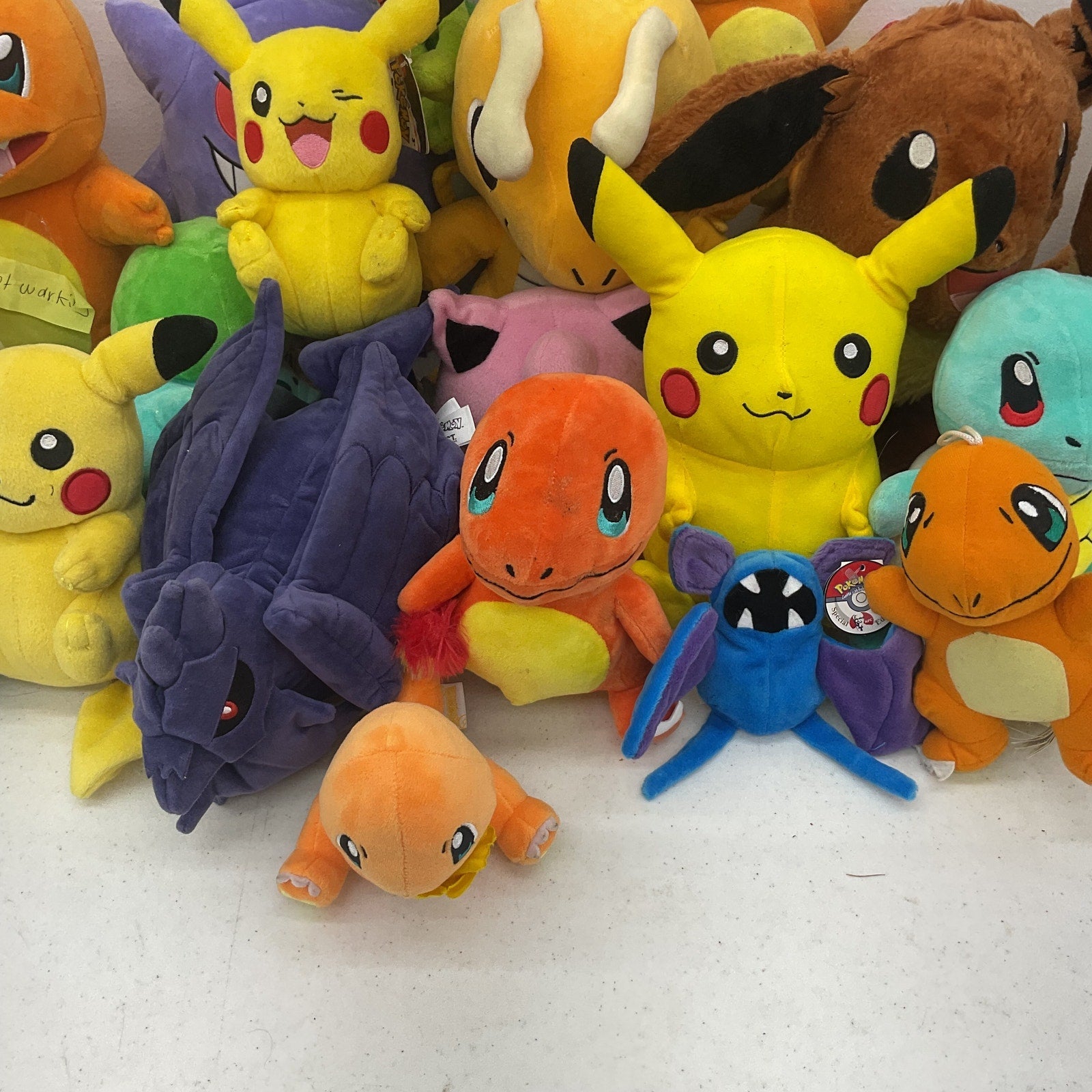 LOT 5 LBS Pokemon Pikachu Charizard Zubat Multicolor Stuffed Animal Toys - Warehouse Toys